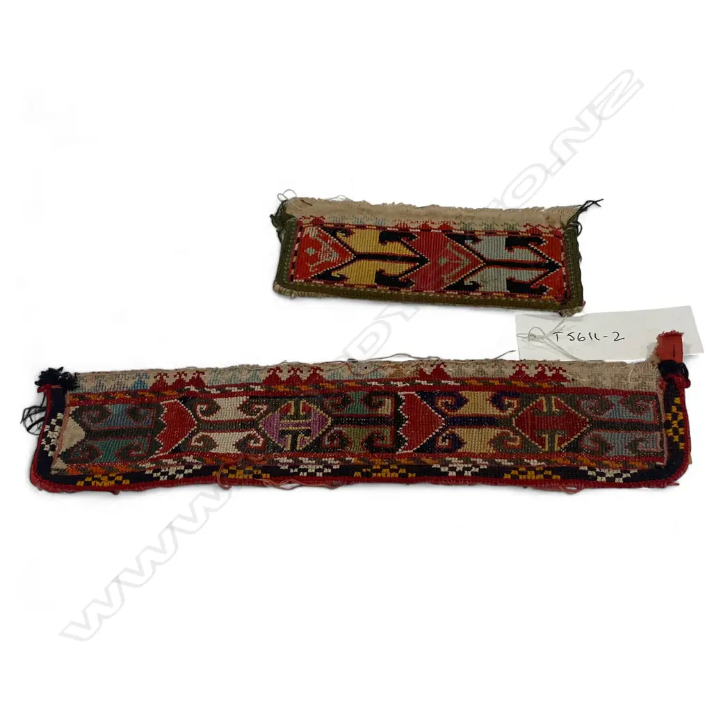 Two pocket flaps - cotton cross-stitched, Image 1++